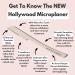 Hollywood Browzer Complete Microplaner Kit - Including Microplaner Dermaplaning Razor + Deluxe Makeup Puff + 24K Gold Elixir - Buy Online on GoSupps.com