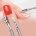Blazco Professional Grade Stainless Steel Cuticle Pusher & Nail Cleaner - Dual Sided Manicure/Pedicure Tool for Finger and Toe Nails - Cuticle Remover - Durable and Precise - Silver - Buy Online on GoSupps.com