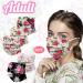 50pcs Floral Disposable Face Mask Adults 3Ply Colorful Paper Masks - Pack of 50 Count - Spring Summer Beautiful Printed Facemask for Men and Women - Flower-8 - Buy Online on GoSupps.com