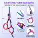 Gimars 4CR Stainless Steel 6-in-1 Pet Scissors - Safe Durable Titanium-Coated Grooming Tools for Dogs & Cats - Buy Online on GoSupps.com
