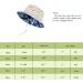 LANGZHEN Beach Sun Protection Hat for Baby Girls - Adjustable Toddler Kids Wide Brim Play Hat with Chin Strap - Beige, Fish Design - 6-12 Months - Buy Online on GoSupps.com