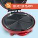 Elite Gourmet EQD413 Non-Stick Electric Quesadilla Maker 6-Wedge Easy-Slice Grilled Cheese 8 Inch Red - Buy Online on GoSupps.com