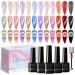 SUPWEE Magnetic Gel Nail Polish 9D Cat Eye Gel Polish Set 12 Colors Holographic Glitter Cateye Nail Gel Polish with Magnet Soak Off UV Gel Nail Art Manicure Salon 147