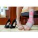 Doctor Developed Ankle Brace & Compression Sleeve | Ankle Support with Silicon Gel Pad & Handbook - Pink/Grey M - Buy Online on GoSupps.com