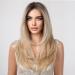 HAIRCUBE Long Blonde Synthetic Lace Wig for Women with Dark Roots - Buy Online on GoSupps.com