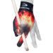 Longoni Billiard Pool CUE Glove Fancy Skull 2 for Left hand (Right-handed player)