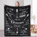 Inspirational Medicinal Blanket | Unique Funeral & Comfort Gifts for Cancer & Mastectomy Patients (50x60 Black) - Buy Online on GoSupps.com