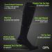 CFA V1 Compression Socks for Men & Women | Ideal for Running Gym Cycling | Sustainable Danish Design | Super Black - Buy Online on GoSupps.com