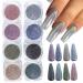 Nail glitter nail powder nail powder 8 boxes laser holographic nail powder chameleon pigment nail art sequin for nail art decoration color4