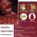 Glitter Nail Polish Wine Red Glitter Nail Varnish Long Lasting Chip Resistant & Quick Drying Nail Polish Gel for Women Girls Christmas DIY Nail Art at Home 10ML (Wine Red Glitter) - Buy Online on GoSupps.com