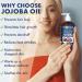 100ml (3.4oz) ORGANIC JOJOBA Oil 100% Pure Moisturizing Oil skin hair and body Unrefined Hexane Free Natural Cold Pressed + UV Protected Carrier Oil Certified Organic Made in Canada (100ml) 100 ml (Pack of 1) - Buy Online on GoSupps.com