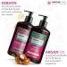 Arganicare Keratin Shampoo & Conditioner Set | Hair Thickening Strengthening & Moisturizing Treatment with Organic Argan Oil & Shea Butter | Suitable for All Ages | 27 Fl Oz - Buy Online on GoSupps.com