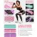 Booty & Legs Resistance Bands Set - Anti-Slip Fabric Stretch Bands for Women/Men - 3 Levels Green/Pink/Purple - Buy Online on GoSupps.com