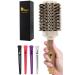 Fagaci Professional Large Round Brush for Blow Drying with Natural Boar Bristle  Round Hair Brush Nano Technology Ceramic+ Ionic for Hair Styling  Drying  Healthy Hair and Add Volume + 4 Styling Clips 53mm - 2 Inch (3.3 ...