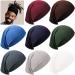 JenPen 9 Pieces Unisex Spandex Dreadlock Cap Elastic Long Hair Dreads Head Wrap Tube Headbands Dreadlocks Elastic Dread Locks Tube Hair Wraps Dreadlock Wrap Accessories for Women and Men