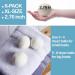Buy Nilu Organic Wool Dryer Balls - Reusable XL Set of 6 All-Natural Fabric Softener for Lint Removal & Pet Hair - Non-Toxic 100% New Zealand Wool - Buy Online on GoSupps.com