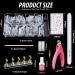 Teenitor 600pcs Clear Coffin Nail Tips Set with Glue, Clipper, Stickers - Long Ballerina False Nails Kit - Buy Online on GoSupps.com