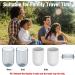 4 in 1 Portable Travel Toothbrush Holder - Multifunctional Toothbrush Cup & Case for Family Business School | Blue - Buy Online on GoSupps.com