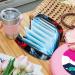 Neon Polygon Glowing Skull Sanitary Napkin Storage Bag - Portable Period Organizer for Women & Teens - Buy Online on GoSupps.com
