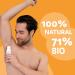  VIDALFORCE PURE Men's Deodorant Without Aluminium I Fragrance Mataor I XXL 90 ml Organic Deodorant 71% & Natural Deodorant 100% with a Score of 100/100 on Yuka I Organic Roll-On Deodorant I Natural Men's - Buy Online on GoSupps.com