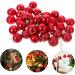 Artibetter Christmas Ball Pendant 36pcs Bright Mirror Ball Blush Decor Bling Decor Prom Decorations Christmas Tree Bauble Holiday Red 4CM - Buy Online on GoSupps.com