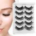Shop Sibba 5D Faux Mink Eyelashes - 10 Pairs of Dramatic 20mm Wispy & Fluffy Extensions for Stunning Eye Makeup - Buy Online on GoSupps.com
