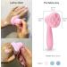 2 PC Silicone Facial Cleansing Brush Set - Exfoliating Scrubber for Sensitive Skin - Easy to Clean & Lathers Well (Pink & Green) - International Shipping Available - Buy Online on GoSupps.com