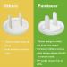 PandaEar Outlet Plug Covers(52 Pack) Clear Child Proof Electrical Protector Safety Caps with Adult Easy Release Concave Design - Buy Online on GoSupps.com
