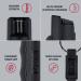 SABRE Defense Spray 3-in-1 Formula - Max Strength Pepper Spray, CS Tear Gas, UV Dye - Quick Release Key Ring - Finger Grip - 25 Bursts - Buy Online on GoSupps.com