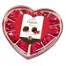 Hamlet Belgian Chocolate | Dark Chocolate Cherries with Liqueur in Heart Shaped Box | 11 pieces of Belgian Chocolate 125g