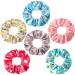 6 Pieces Dentist Velvet Hair Scrunchies Tooth Hair Tie Ropes Dental Teeth Hair Accessories Dental Hygienist Gift Hair Bands for Women Girls
