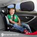 Systemoto Extra Dark UV Protection Car Sun Shades for Kids - 2-Pack - Certified Car Window Sun Protection for Passenger Vehicles (Black) - Buy Online on GoSupps.com