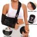 Buy Mesh Breathable Arm Sling Shoulder Immobilizer - Medical Support Brace for Rotator Cuff Injury Clavicle Fracture Post-Surgery - Adjustable Small Size - Ideal for Men & Women - Buy Online on GoSupps.com