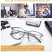 DUCO Blue Light Glasses for Men & Women - Retro Round Eyeglasses Blue Ray Blocking for Gaming & Computer Use - Grey 5216 - Buy Online on GoSupps.com