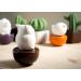 Blinky Owl Ceramic Diffusers - Non-Electric Essential Oil & Aromatherapy Diffusers for Home Office & Car - Stylish White & Brown Decor - Buy Online on GoSupps.com