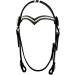 Thor Equine Headstall Miles Western Bridle - V-Shaped Black Full with Rawhide & Concha for Premium Horse Gear - Buy Online on GoSupps.com