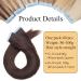 SEGO 50cm Tape-In Hair Extensions - 40 Pieces 100% Remy Human Hair Dark Brown #2 + 10 Free Tapes - Buy Online on GoSupps.com