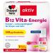 Doppelherz B12 Vita-Energie Vegan and high-dose with 350 g vitamin B12 per bottle 30 ampoules 30 pieces (1 pack)
