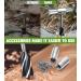 Survival Settlers Tool: Bushcraft Hand Auger Wrench for Camping - Wood Auger Drill Bit & Peg Maker Multi Tool with Sheath - Buy Online on GoSupps.com