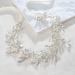 SweetV Flower-Leaf Bridal Headpiece | Wedding Hair Accessory for Brides | Rhinestone Opal Headband | Silver Flower Girl Bridesmaid Piece - Buy Online on GoSupps.com