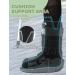Buy Bamboo Viscose Walking Boot Socks (2 Pairs) - Lightweight Cast Sock Liners for Fracture Boots - Black - Buy Online on GoSupps.com