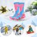 Lymaha Kids Ski Socks - Thick Reinforced Knee Socks for Boys & Girls Winter Sports 9-10 Years - Perfect for Skiing & Snowboarding Pink - Buy Online on GoSupps.com