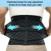 SURPOWN Back Support Belt - Lumbar Support Brace for Men and Women - Back Pain Relief and Injury Prevention - Posture Corrector for Scoliosis, Sciatica, Spinal Alignment - Black - Buy Online on GoSupps.com