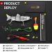 Robotic Swimming Fishing Lures with USB Rechargeable LED Lights - Multi Jointed Swimbaits for Hard Lures Tackle - Buy Online on GoSupps.com