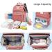 SndMor Wrap Bag Backpack - Multifunctional Diaper Bag with Bed Function Stroller Hook Coral Pink | Ideal for Moms & Dads - Buy Online on GoSupps.com