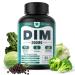 DIM Supplement 200mg/400mg Menopause Supplements for Women Support Hot Flashes Moo-d Swings Slee-p Disturbances Hormone Balance PMS & Pcos Estrogen Supplement for Women w/ DIM SGS & Dong Quai