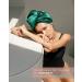 SMPL OBJECTS Double Layer Microfiber Hair Wrap Towel for Natural Curly Hair - Satin Twist Turban Towel (Emerald) - Buy Online on GoSupps.com