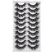 WiwoSEO Mink False Eyelashes - 10 Pairs Fluffy Dramatic Volume with 3D Cat Eye Effect - Buy Online on GoSupps.com