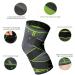 Milaiun Kniebandage - 2 Pack Sports Knee Supports for Men & Women | Non-Slip Unisex Knee Orthosis for Outdoor Sports & Strength Training (Green 2XL) - Buy Online on GoSupps.com