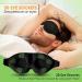 3D Contoured Sleep Mask for Men & Women - Comfortable Black Eye Mask for Travel Naps & Relaxation - Buy Online on GoSupps.com